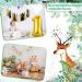 Wood Milestone Cards for Babies - 15pc Set with Fabric Bags | 30 Unique Wooden Slice Patterns | Perfect Baby Gift & Baptism Present | Ideal for Expecting Mothers - Buy Online on GoSupps.com
