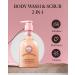 Natural Spa 2-in-1 Body Wash & Scrub Black Rose - Exfoliating Salt Scrub for Deep Cleansing Scars & Wrinkles Treatment Moisturizing Skin Polish - 13.53 fl. oz - International Shipping Available - Buy Online on GoSupps.com