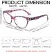FEISEDY Cat Eye Reading Glasses for Women - Blue Light Blocking Cateye Eyeglasses B9107 in Purple Print - 2.0x Magnification - Buy Online on GoSupps.com