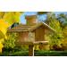 Dobar 21277E Large Bird Feeder Solid Wood Bird House with Shingle Roof Premium Bird Feeding Station for Container Montage 38x38x30 cm - Buy Online on GoSupps.com