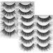 fdsmall False Eyelashes 8D Curl Wispy Long Lashes Fluffy Natural Look False Eyelashes 15 MM Faux Mink Lashes Soft Reusable Eye Lashes 5 Pairs (G5-4) - Buy Online on GoSupps.com
