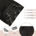 Feshfen Clip-In Extensions - 4PCs 50cm Naturally Black Synthetic Hair Extensions for Women - Buy Online on GoSupps.com