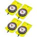 Gejoy 4 Pieces Navigation Hiking Compass Orienteering Backpacking Compass Waterproof Map Reading Compass for Boy Scout Kids Outdoor Camping (Style 1)