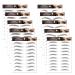 Waterproof Black Fake Tattoo Eyebrow Stickers for Woman(10 sheets 100 pairs)