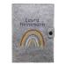 Motherpass cover rainbow natural from felt with personalization |Made in Germany I with indoor pockets for the insurance card and ultrasound images I personalized gift for pregnant germany mother pass with name rainbow natural
