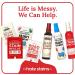 Emergency Stain Remover Spray 25 Wipes - Instant Cleaner for Clothes, Fabric, Silk, Linen - Works on Blood, Grass, Coffee, Mud - 25 Count Pack - Buy Online on GoSupps.com