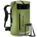 Earth Pak Waterproof Backpack: 35L / 55L / 85L Heavy Duty Roll-Top Closure with Easy Access Front-Zippered Pocket and Cushioned Padded Back Panel for Comfort with IPX8 Waterproof Phone Case 55L Green