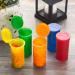 10 Pack 13 Dram Empty Pill Bottles with Caps - Airtight Prescription Medicine Containers for Herbs, Crafts, Candy - Transparent Multi Color - Buy Online on GoSupps.com
