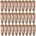 50 Pieces Snap Hair Clips 5 cm Metal Non-Slip Hair Clips Hair Accessories for Women Girls Brown