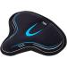 YBEKI Wide Bike Seat Cover - Gel and Foam Cushioned Bicycle Saddle for Indoor Cycling (Blue) - Buy Online on GoSupps.com