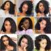 ESIWONHAIR 10 Inch Short Deep Wave Bob Lace Front Wig - Brazilian Human Hair, Pre Plucked with Baby Hair - Natural Color - Buy Online on GoSupps.com