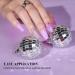 MelodySusie Semi Cured Gel Nail Strips - Dreamy Purple 20 PCS Summer Glitter Nail Stickers | Durable Salon Quality | UV Light Required - Buy Online on GoSupps.com