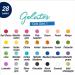 Faber-Castell Gelatos Original Gift Set - 28 Colors - 34 Piece - Multi-Purpose Art Color Sticks - Buy Online on GoSupps.com
