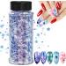 Christmas glitter 100g Christmas art glitter sequin for epoxy resin laser snowflake Christmas tree flakes for nails face make-up body glitter festival decoration (SD-07)