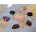 6 x Travellers Tumble Stones Crystals Pack - Malachite Amethyst Rainbow Moonstone Smoky Quartz Black Tourmaline Tigers Eye - Travel Tumble Stone Pack - Buy Online on GoSupps.com