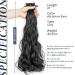 Buy 22-Inch Clip-In Hair Extensions - Natural Black Thick & Curly | 180g Synthetic Hair for Women - Buy Online on GoSupps.com