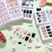 Maitys 120pc Short Square Rhinestone Flower Full Cover Press-On Nails - Glossy Acrylic Designs for Nail Salon & DIY Decoration - Women/Girls - Buy Online on GoSupps.com