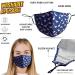 Face Masks with Nose Wire Washable UK Women 3 Layers 100% Cotton Face Masks for Glasses Wearers | Reusable | Breathable | Filter Pocket | Adjustable air loops (2 x Masks) (Floral - O) - Buy Online on GoSupps.com