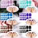 12 Sheets Glitter Toe Nail Wraps - Self-Adhesive Polish Stickers - Nail Art Decals - Manicure Kit with 12 Styles - Classic Colors for Women and Girls - Buy Online on GoSupps.com