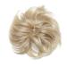 Shop Thick 80g Large Hair Tie Extensions for Messy Buns & Updos - Voluminous Ash Blonde & Bleach Blonde Hair - Buy Online on GoSupps.com