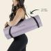 Retrospec Solana 1 1/2 Thick Yoga Mat with Nylon Strap - Non Slip Exercise Mat for Men and Women - Violet Haze - Buy Online on GoSupps.com