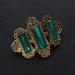 Minkissy Retro Hair Clip Metal Rhinestone Hairpin Celtic Hair Clips Viking Hair Accessories for Women Girls (Golden and Green) - Buy Online on GoSupps.com
