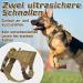 Rabbitgoo Adjustable Dog Harness for Small Dogs - Tactical & Durable with Metal Buckles - Perfect for Hiking - Brown (1 Pack) - Buy Online on GoSupps.com
