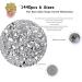 1440PCs Crystal Rhinestones Set - 6 Sizes Flat Back Gems for Nail Design DIY & Clothing with Tweezers & Storage Box - Worldwide Shipping - Buy Online on GoSupps.com