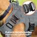 Rabbitgoo No Pull Dog Harness for Medium/Large Dogs - Tactical Military Safety Vest with Handle & Metal Buckle Adjustable Padded Design - Gray (1 Pack) - Buy Online on GoSupps.com