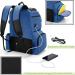 SLEAF Disc Golf Backpack - 24-26 Disc Capacity & Waterproof PU Material - Blue - Buy Online on GoSupps.com