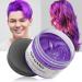 Temporary hair color violet hair color styling hair hartone for men women natural hairstyle pomade temporary hair dye wax for party cosplay & halloween 4.23 ounces (violet) #5 violet