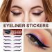 Sticker Eyeliner Glitter Instant -Adhesive Eyeliner Stencil Sparkle 5 Pairs Makeup Eyeliner Stickers Sticker Eyeliner for Eye Makeup Tool Eyeliner Tool Pochy Purple (Five Pairs) - Buy Online on GoSupps.com