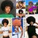 Dark Brown Afro Puff Wig for Black Women - Soft & Bouncy 70s Style | Perfect for Daily Wear, Parties & Cosplay - G&T Wig (33#) - Buy Online on GoSupps.com