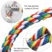 Bird Perch Rope Toy for Parrot/Parakeet/Cockatiel - Comfy Colorful 41.3 Inch Bungee with Metal Nuts - Buy Online on GoSupps.com
