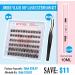 JIMIRE Lash Clusters Eyelash Extension Kit - 72pcs D Curl Wispy Individual Lashes - 10-12-14MM Mixed Length - Natural Look DIY at Home - Buy Online on GoSupps.com