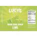 Lucy's Family Owned Lime Shaved Ice Snow Cone Syrup - 32 oz Bottle - Buy Online on GoSupps.com