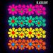 Sasswear Blacklight Body Stickers - Neon Daisy Fashion Accessories for Raves Festivals & Glow Parties | 40 Pack - Buy Online on GoSupps.com
