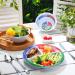 4-Piece Portion Control Plate Set | Divided Diet Plates & Bowls with Stainless Steel Silverware for Weight Loss & Balanced Eating - Buy Online on GoSupps.com