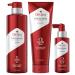 Old Spice Hair Thickening Bundle For Men  Biotin Shampoo  Vitamin C Conditioner  and Castor Oil Treatment OS Thickening Kit