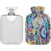 Naanle Geometric Mandala Heat Bottle - 2L Hot Water Bottle for Pain Relief Cold & Heat Therapy Bed & Hand Warmer - Buy Online on GoSupps.com