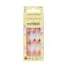 KISS LoveShackFancy x imPRESS Press-On Manicure Limited Edition Style "Citrus Candy" Medium Almond Pink Press-On Nails Includes Prep Pad Mini Nail File Cuticle Stick & 30 Fake Nails Pink 0.1 Ounce (Pack of 30)