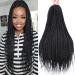 Box Braid Crochet Hair 20 Inch Crochet Braids Pre Looped Crochet Hair for Black Women 6 Packs Small Crochet Box Braids Knotless Box Braids Crochet Hair Box Braided Hair Extensions (20 inch box braids 6 packs 1B) 20 Inch...