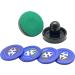 Hathaway Arcade Air Hockey Strikers and Pucks Set - Black/Blue - 3.75 Strikers, 2.87 Pucks - Buy Online on GoSupps.com