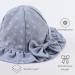 XIAOHAWANG Baby Girl Sun Hat with Embroidered Flowers | Toddler Bucket Hat for Infant Girls 0-3 Months - Blue - Buy Online on GoSupps.com