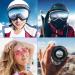 Lightweight Gray Microfiber Ski Goggle Bag - Protective Storage Sleeve with Drawstring Pouch - Buy Online on GoSupps.com