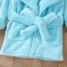 Soft Blue Flannel Bathrobe for Toddlers - Jelly Baby Boys & Girls Winter Nightwear 2-3 Years - Buy Online on GoSupps.com