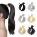 6PCS Small Hair Claw Clips for High Ponytail  Rhinestone Shark Hair Clips for Women Girls Thick Long Hair