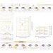 Face Metallic Shiny Temporary Tattoos Sticker - 12 Sheets Halloween Glitter Gold Freckle Flash Tattoo for Women and Girls - Perfect for Makeup, Dancer Costume Parties, Raves, and Festivals - Buy Online on GoSupps.com