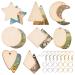 SUNNYCLUE 520Pcs 80 Pairs Unfinished Wooden Earrings Wood Earring Blanks Kit Wood Large Charms 160Pcs Earring Hooks 200Pcs Jump Rings for Jewelry Making Kits Beginner Starter Women Adults DIY Crafts 520pcs Wooden Earring...