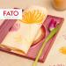 Fato 50-Pack Airlaid Paper Napkins | 40x40 cm Textile Effect Tangerine Magnolia Decor - Perfect for Events & Dining - Buy Online on GoSupps.com